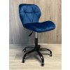 Krzeslo obrotowe VASTO OFFICE VELVET BLUE SMOKE [25558] 1200