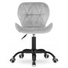 Krzeslo obrotowe VASTO OFFICE VELVET GREY SMOKE [23832] 1200
