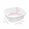 Miska do Brodzika do Pedicure Moczenia Stop owalna szeroka Biala 16L Kod producenta 104781