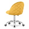 Krzeslo obrotowe GLORIA OFFICE MUSTARD VELVET [23902] 1200