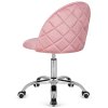 Krzeslo obrotowe GLORIA OFFICE PINK VELVET [17601] 1200