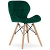 Krzeslo tapicerowane VASTO GREEN FOREST VELVET [25734] 1200
