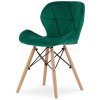 Krzeslo tapicerowane VASTO GREEN VELVET [11541] 1200