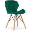 Krzeslo tapicerowane VASTO GREEN VELVET [11538] 1200