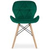 Krzeslo tapicerowane VASTO GREEN VELVET [11537] 1200