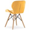 Krzeslo tapicerowane VASTO MUSTARD VELVET [25721] 1200