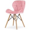 Krzeslo tapicerowane VASTO PINK VELVET [17324] 1200