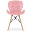 Krzeslo tapicerowane VASTO PINK VELVET [17323] 1200