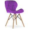 Krzeslo tapicerowane VASTO PURPLE VELVET [25744] 1200