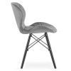 Krzeslo tapicerowane VASTO GREY VELVET SMOKE [11084] 1200