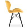 Krzeslo tapicerowane VASTO MUSTARD VELVET SMOKE [25725] 1200
