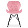 Krzeslo tapicerowane VASTO PINK VELVET SMOKE [16518] 1200