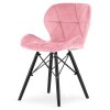 Krzeslo tapicerowane VASTO PINK VELVET SMOKE [16517] 1200