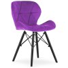 Krzeslo tapicerowane VASTO PURPLE VELVET SMOKE [25739] 1200