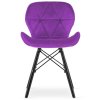 Krzeslo tapicerowane VASTO PURPLE VELVET SMOKE [25738] 1200