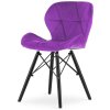 Krzeslo tapicerowane VASTO PURPLE VELVET SMOKE [25737] 1200