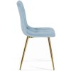 Krzeslo tapicerowane BORGO VELVET LIGHT BLUE GOLD [11685] 1200