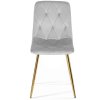 Krzeslo tapicerowane BORGO VELVET LIGHT GREY GOLD [11713] 1200