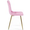 Krzeslo tapicerowane BORGO VELVET PINK GOLD [13012] 1200
