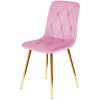 Krzeslo tapicerowane BORGO VELVET PINK GOLD [9721] 1200