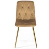 Krzeslo tapicerowane BORGO VELVET SAND GOLD [16285] 1200