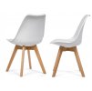 Krzeslo skandynawskie MONZA ST WHITE PU [188] 1200