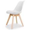 Krzeslo skandynawskie MONZA ST WHITE PU [181] 1200