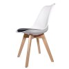 Krzeslo skandynawskie MONZA ST WHITE BLACK PU [1289] 1200