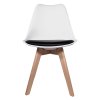 Krzeslo skandynawskie MONZA ST WHITE BLACK PU [1292] 1200