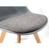 Krzeslo MONZA ST LIGHT GREY GREY FABRIC II [5179] 1200