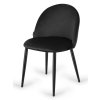 Krzeslo tapicerowane GLORIA BLACK VELVET [14380] 1200