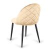 Krzeslo tapicerowane GLORIA CREAM VELVET [25825] 1200