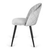 Krzeslo tapicerowane GLORIA DIAMOND GREY VELVET [18039] 1200