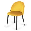 Krzeslo tapicerowane GLORIA MUSTARD VELVET [25804] 1200