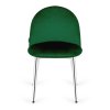 Krzeslo tapicerowane GLORIA GREEN VELVET SILVER [24008] 1200