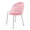 Krzeslo tapicerowane GLORIA PINK VELVET SILVER [23990] 1200