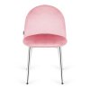 Krzeslo tapicerowane GLORIA PINK VELVET SILVER [23988] 1200