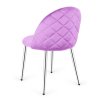 Krzeslo tapicerowane GLORIA VIOLET VELVET SILVER [24029] 1200