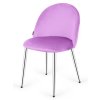 Krzeslo tapicerowane GLORIA VIOLET VELVET SILVER [24027] 1200