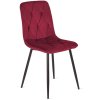 Krzeslo tapicerowane BORGO VELVET BURGUNDY [15690] 1200