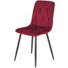 Krzeslo tapicerowane BORGO VELVET BURGUNDY [15688] 1200