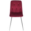 Krzeslo tapicerowane BORGO VELVET BURGUNDY SILVER [27961] 1200