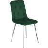 Krzeslo tapicerowane BORGO VELVET GREEN FOREST SILVER [20400] 1200