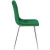 Krzeslo tapicerowane BORGO VELVET GREEN SILVER [20396] 1200