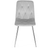 Krzeslo tapicerowane BORGO VELVET LIGHT GREY SILVER [20390] 1200