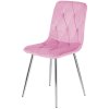 Krzeslo tapicerowane BORGO VELVET PINK SILVER [20357] 1200