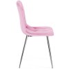 Krzeslo tapicerowane BORGO VELVET PINK SILVER [20360] 1200