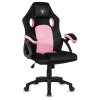 Fotel obrotowy do biurka CARRERA M ALCANTARA BLACK PINK [28873] 1200