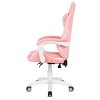 Fotel obrotowy gamingowy ENZO L PINK WHITE ALCANTARA ICE [28144] 1200