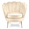 Krzeslo Fotel Muszla Lugano DONNA VELVET BEIGE [24703] 1200